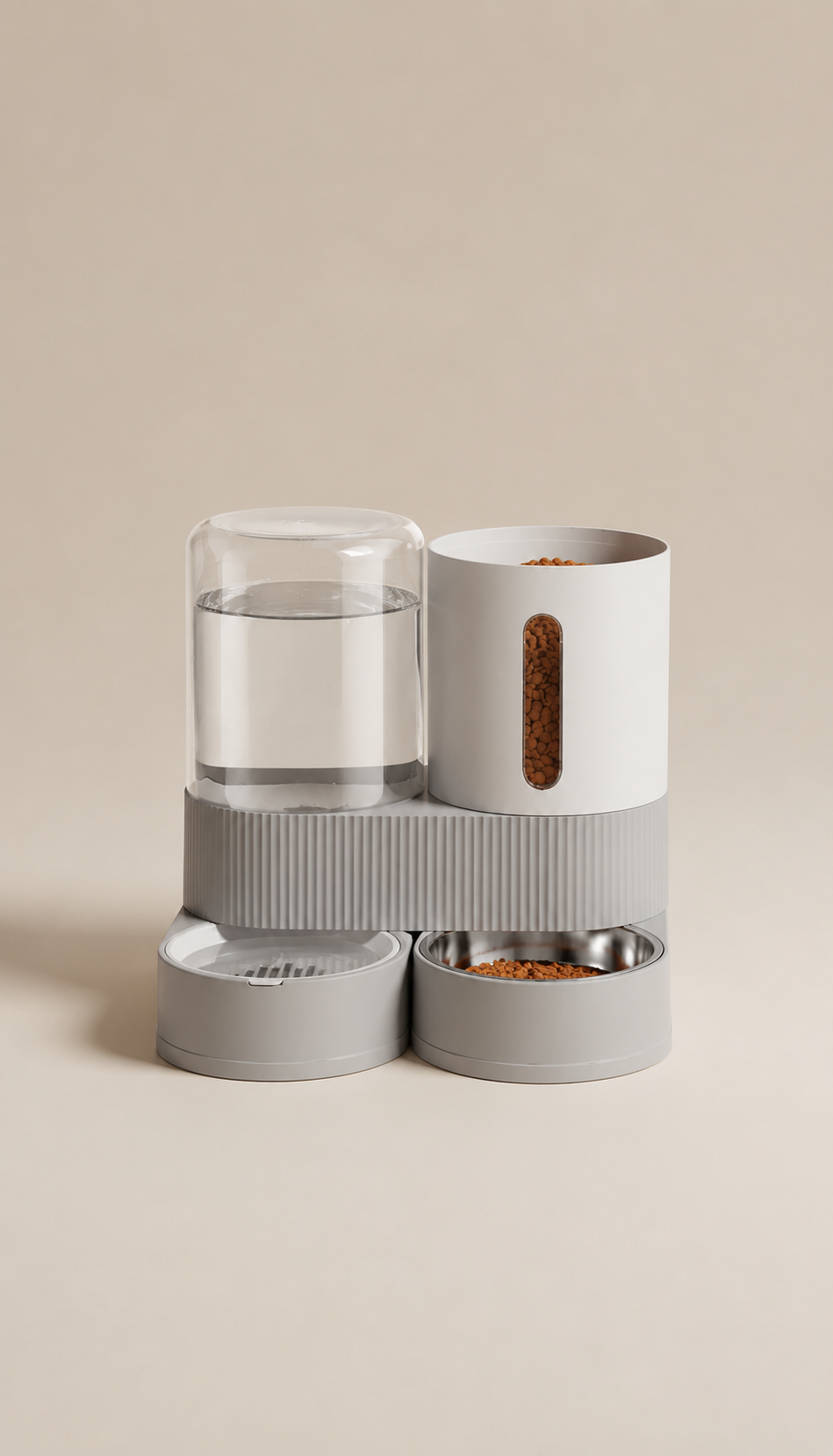 Luna FlowNest Gravity Pet Feeder & Waterer