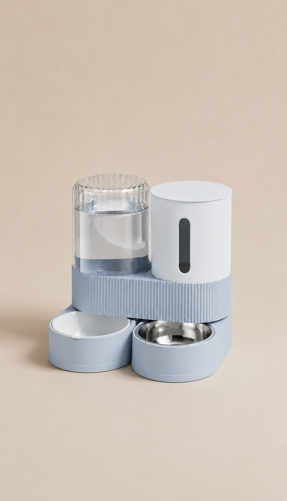 Luna FlowNest Gravity Pet Feeder & Waterer